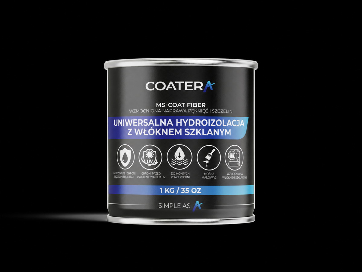 MS-COAT FIBER Uniwersalna hydroizolacja z włóknem szklanym