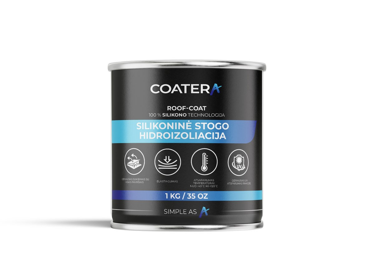 ROOF-COAT Silikoninė stogų hidroizoliacija
