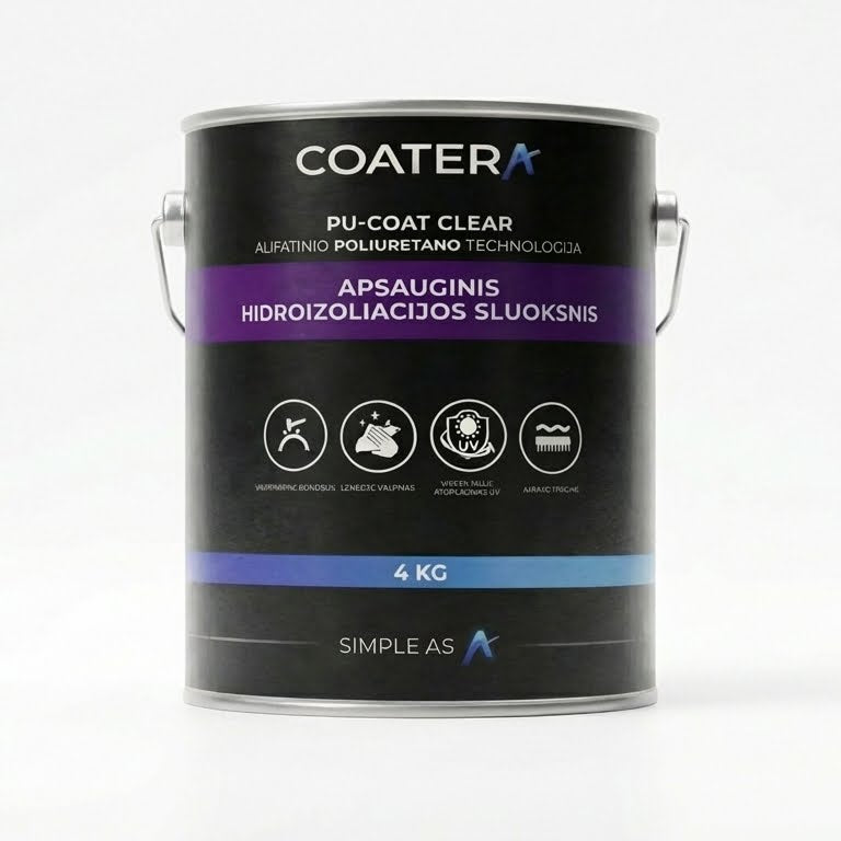 PU-COAT CLEAR transparent waterproofing for tiles