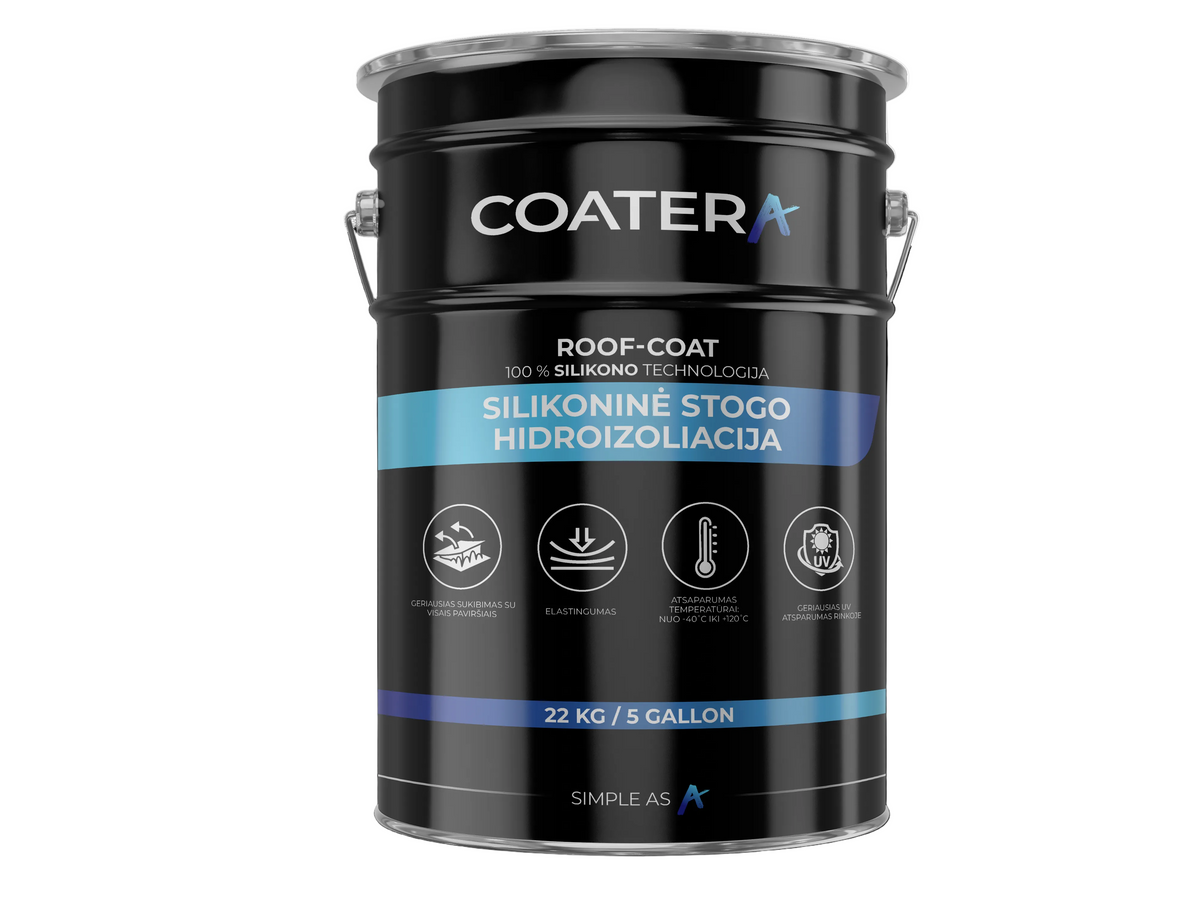 ROOF-COAT Silikoninė stogų hidroizoliacija