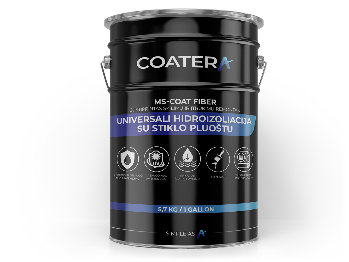 MS-COAT FIBER Universal waterproofing with fiberglass