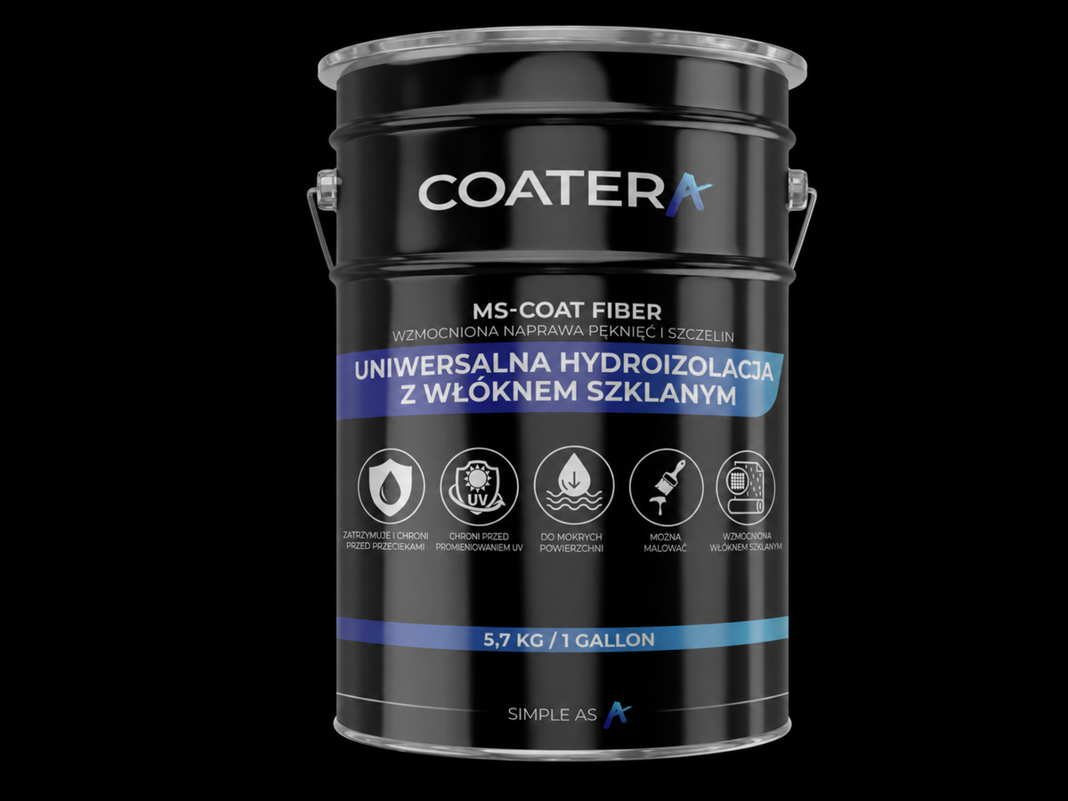 MS-COAT FIBER Uniwersalna hydroizolacja z włóknem szklanym